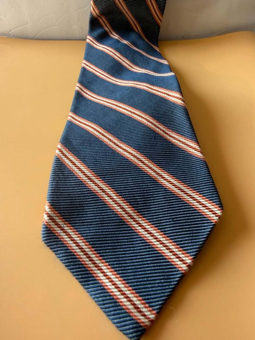 Brooks Brothers Makers Blue Striped Silk Tie